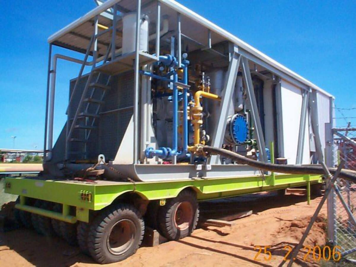 Mobile unit for stimulating flooded gas wells for PT Promatcon Tepatguna P034